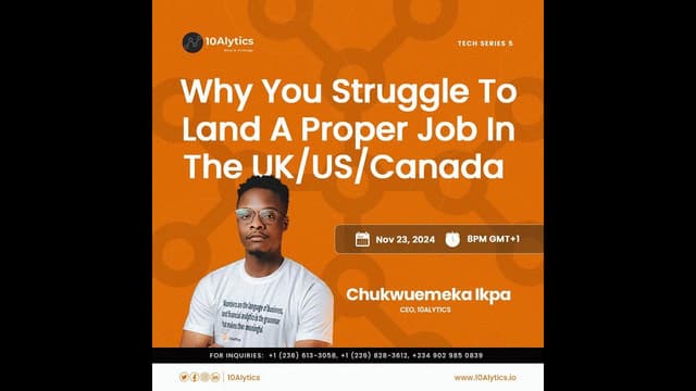 Why You Struggle To Land A Proper Job In The UK/US/Canada