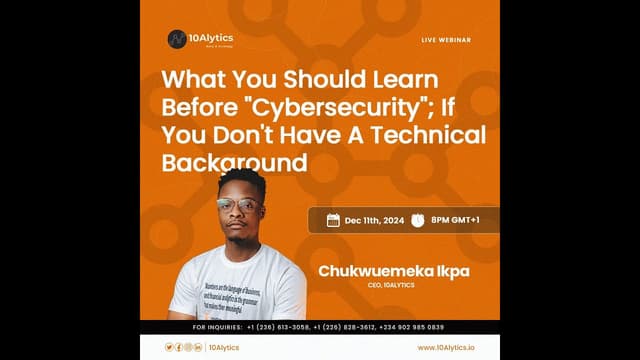 What You Should Learn Before "Cybersecurity"; If You Don't Have A Technical Background