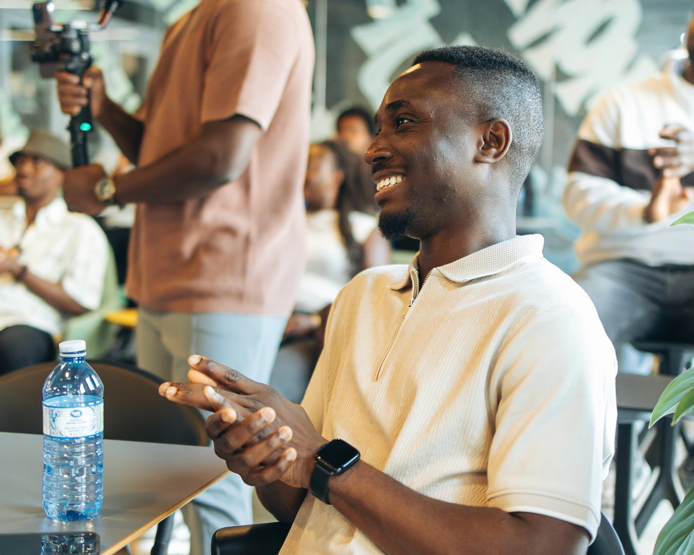 Community member smiling